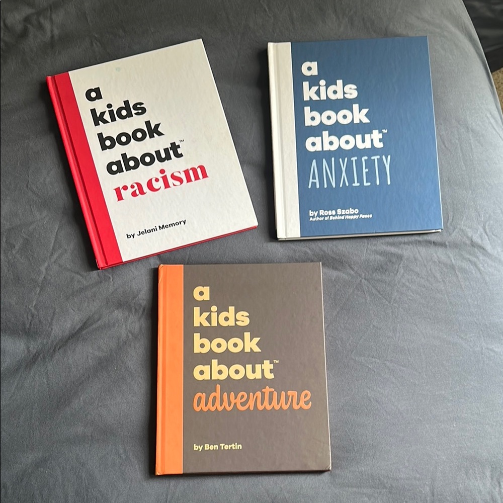 LOT three award winning “A Kids Book About” Series books